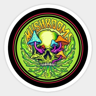 Mushroom green Sticker